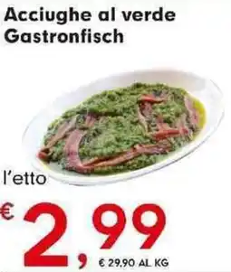 DeSpar Express Acciughe al verde gastronfisch offerta