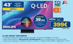 DIMOStore PHILIPS Q-LED SMART 43PUS8600 offerta