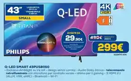 DIMOStore PHILIPS Q-LED SMART 43PUS8050 offerta