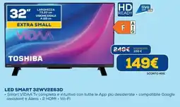 DIMOStore TOSHIBA LED SMART 32WV2E63D offerta
