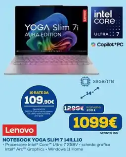 DIMOStore Lenovo NOTEBOOK YOGA SLIM 7 14ILL10 offerta