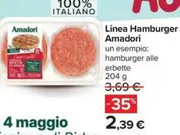 Carrefour Market Linea Hamburger Amadori offerta