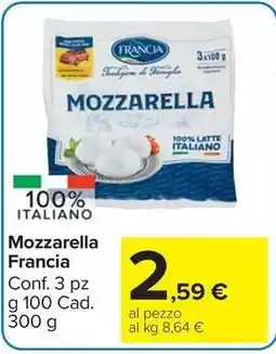 Carrefour Market Mozzarella Francia offerta