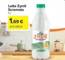Carrefour Market Latte Zymil Scremato offerta