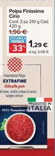 Carrefour Market Polpa Finissima Cirio offerta