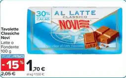 Carrefour Market Tavolette Classiche Novi offerta