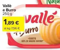 Carrefour Market Vallè e Burro offerta