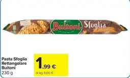 Carrefour Market Pasta Sfoglia Rettangolare Buitoni offerta