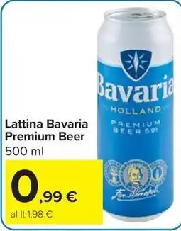 Carrefour Market Lattina Bavaria Premium Beer offerta