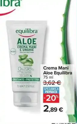 Carrefour Market Crema Mani Aloe Equilibra offerta