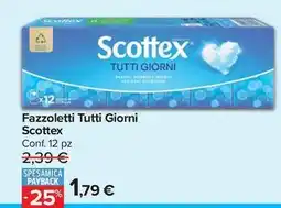 Carrefour Market Fazzoletti Tutti Giorni Scottex offerta