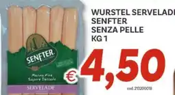 Vivo Supermercati Wurstel servelade senfter senza pelle offerta