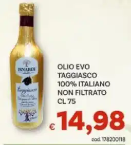 Vivo Supermercati Olio evo taggiasco 100% italiano non filtrato offerta