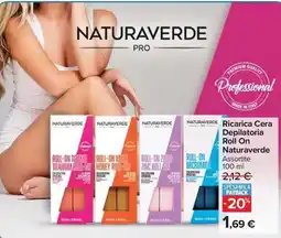 Carrefour Market Ricarica Cera Depilatoria Roll On Naturaverde offerta