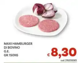 Vivo Supermercati Maxi hamburger di bovino offerta