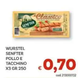 Vivo Supermercati Wurstel senfter pollo e tacchino offerta