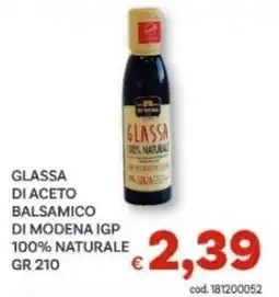Vivo Supermercati Glassa di aceto balsamico di modena igp 100% naturale offerta