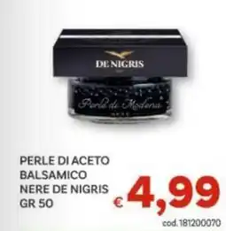 Vivo Supermercati Perle di aceto balsamico nere DE NIGRIS offerta