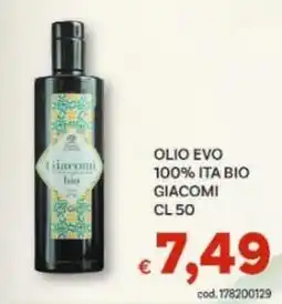 Vivo Supermercati Olio evo 100% ita bio giacomi offerta