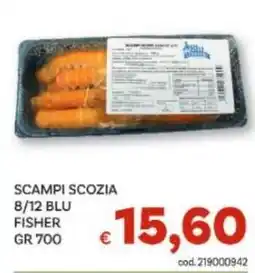 Vivo Supermercati Scampi scozia 8/12 blu fisher offerta