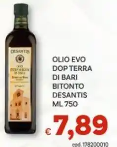 Vivo Supermercati Olio evo dop terra di bari bitonto DESANTIS offerta