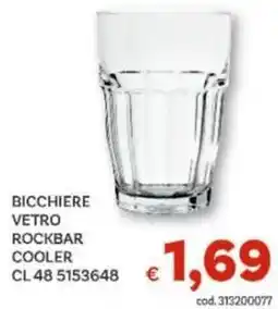 Vivo Supermercati Bicchiere vetro rockbar cooler cl 48 5153648 offerta