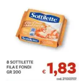 Vivo Supermercati 8 sottilette fila e fondi offerta