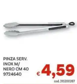Vivo Supermercati Pinza serv. inox m/ nero cm 40 9724640 offerta