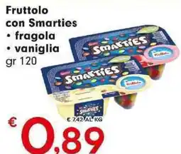 DeSpar Express Fruttolo con Smarties fragola vaniglia offerta