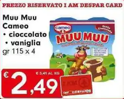 DeSpar Express Μου Μου Cameo cioccolato vaniglia offerta