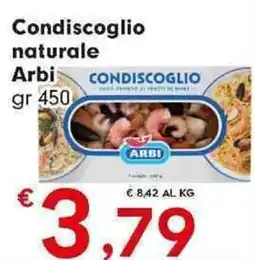 DeSpar Express Condiscoglio naturale Arbi offerta