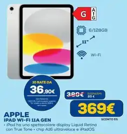 DIMOStore APPLE IPAD WI-FI 11A GEN offerta