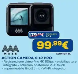 DIMOStore MAZE ACTION CAMERA X-12 PRO offerta