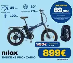 DIMOStore nilox E-BIKE X8 PRO+ZAINO offerta