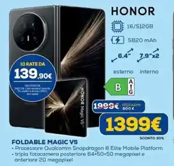 DIMOStore HONOR FOLDABLE MAGIC V5 offerta