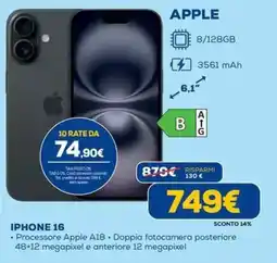 DIMOStore APPLE IPHONE 16 offerta
