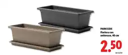 Lidl PARKSIDE Fioriera con sottovaso, 40 cm offerta