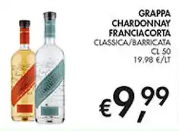 Coal Grappa chardonnay franciacorta offerta