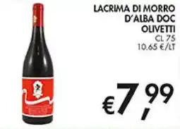 Coal Lacrima di morro d'alba doc OLIVETTI offerta