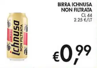 Birra ichnusa non filtrata