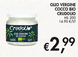Coal Olio vergine cocco bio CRUDOLIO offerta