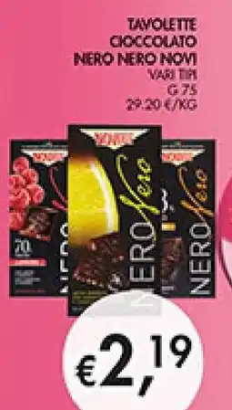 Coal Tavolette cioccolato nero nero NOVI offerta