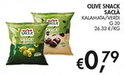 Coal Olive snack SACLA offerta