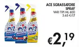 Coal Ace sgrassatore spray offerta