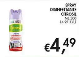 Coal Spray disinfettante CITROSIL offerta