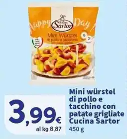 Sigma Superstore Mini würstel di pollo e tacchino con patate grigliate Cucina Sartor offerta