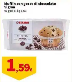Sigma Superstore Muffin con gocce di cioccolato Sigma offerta