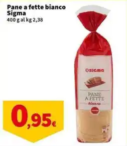 Sigma Superstore Pane a fette bianco Sigma offerta