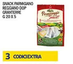 Coal Snack parmigiano reggiano dop GRANTERRE offerta
