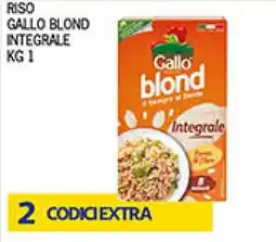 Coal Riso gallo blond integrale offerta